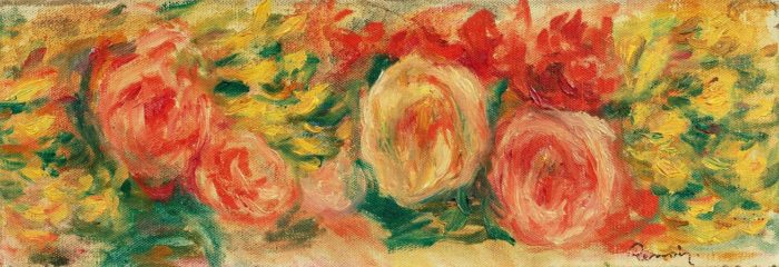 Lot 38 Pierre Auguste Renoir Jeté de fleurs (fragment) – sold for 176400 at Sotheby’s sml