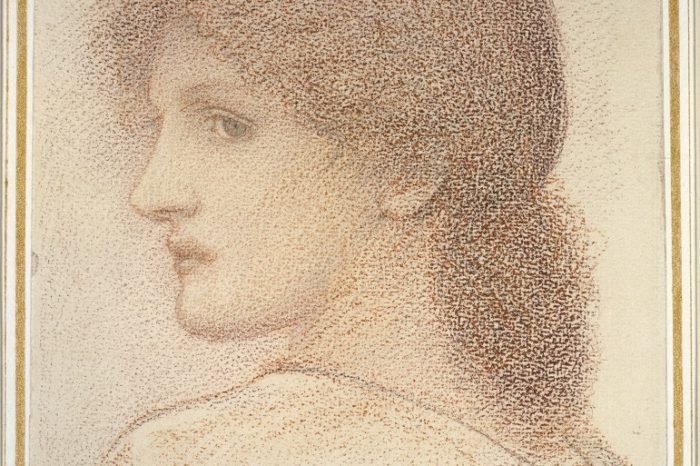 Edward Burne Jones, Study of a Woman’s Head, turned to the Left, 1868 © Ashmolean Museum, University of Oxford