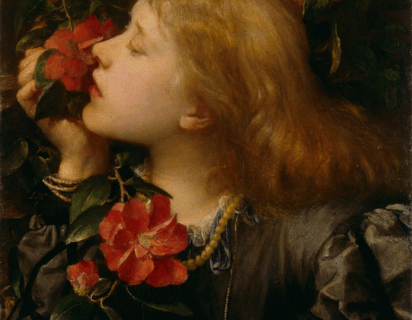G F Watts, Ellen Terry (Choosing), 1864, oil on strawboard mounted on Gatorfoam, 47.2 x 35.2cm © National Portrait Gallery