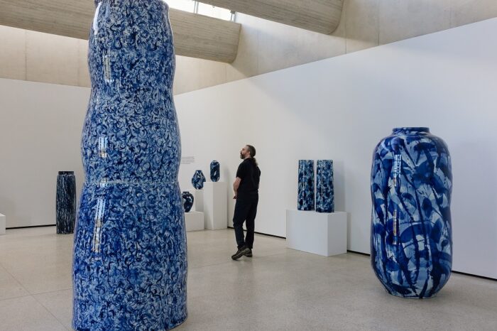 Felicity AylieffExpressions in Blue. Photo_ India Hobson Courtesy Adrian Sassoon London courtesy YSP 3