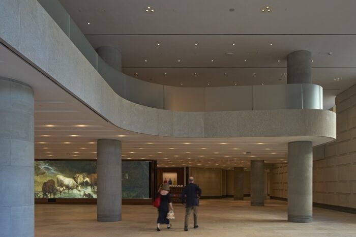 © The National Gallery, London. Photo Edmund Sumner Sainsbury Wing Foyer looking North 2